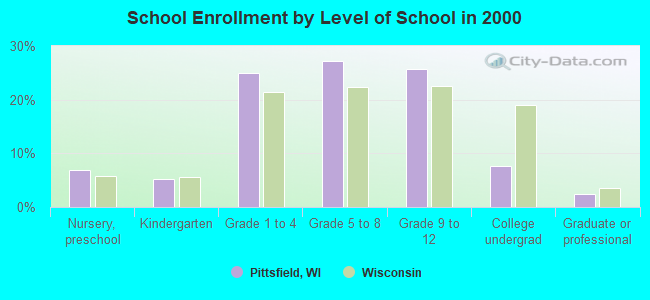 School Enrollment by Level of School in 2000