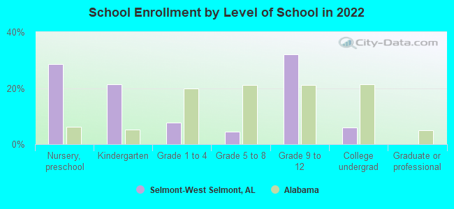 School Enrollment by Level of School in 2022