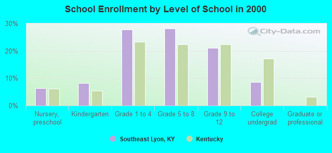 School Enrollment by Level of School in 2000