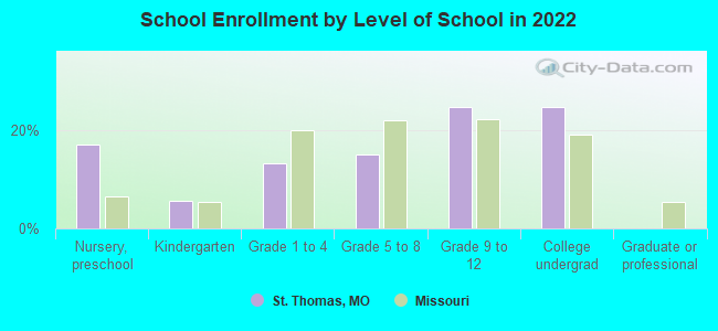 School Enrollment by Level of School in 2022