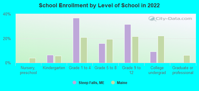 School Enrollment by Level of School in 2022