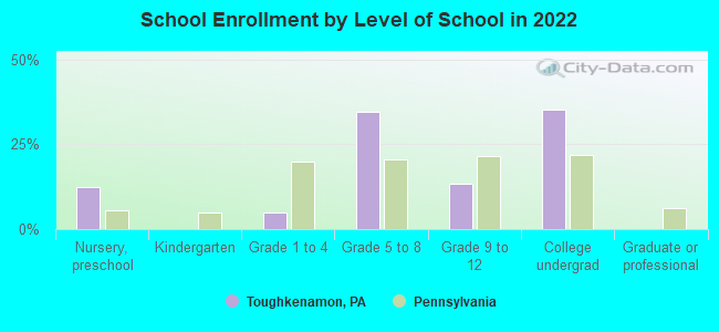 School Enrollment by Level of School in 2022