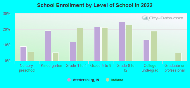 School Enrollment by Level of School in 2022