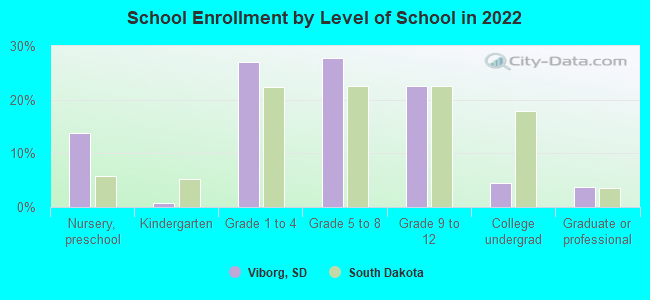 School Enrollment by Level of School in 2022