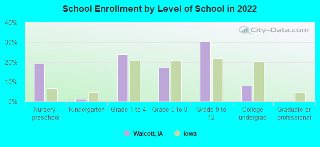 School Enrollment by Level of School in 2022