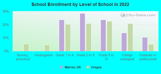 School Enrollment by Level of School in 2022