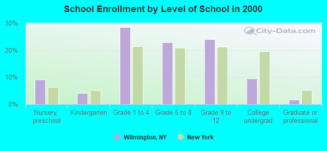 School Enrollment by Level of School in 2000