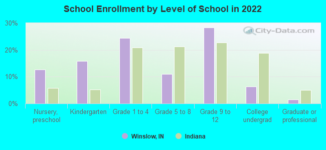 School Enrollment by Level of School in 2022