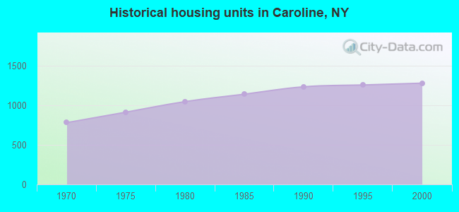 Historical housing units in Caroline, NY