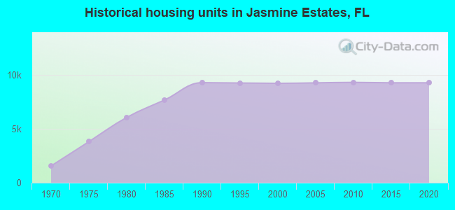 Historical housing units in Jasmine Estates, FL