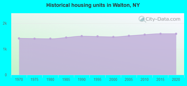Historical housing units in Walton, NY