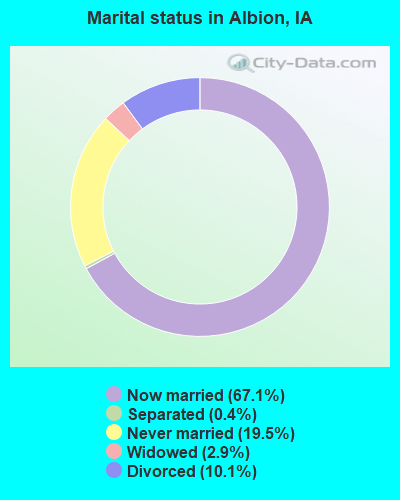 Marital status in Albion, IA