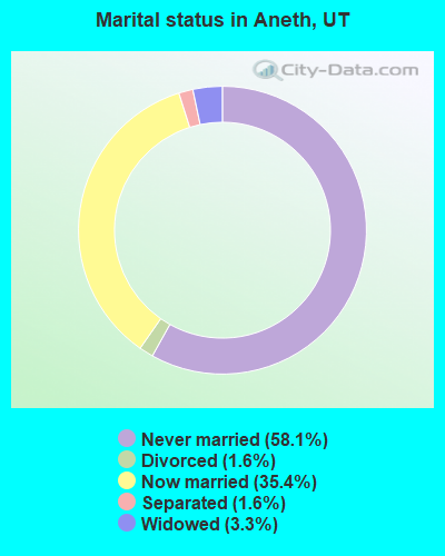 Marital status in Aneth, UT