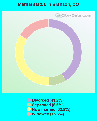 Marital status in Branson, CO