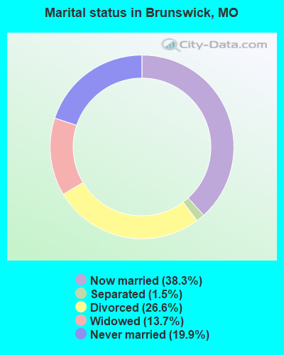 Marital status in Brunswick, MO