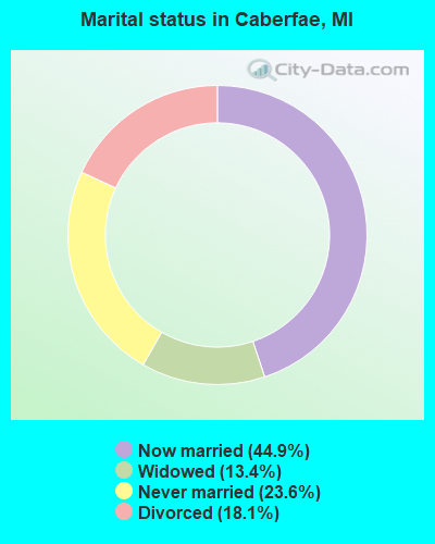 Marital status in Caberfae, MI