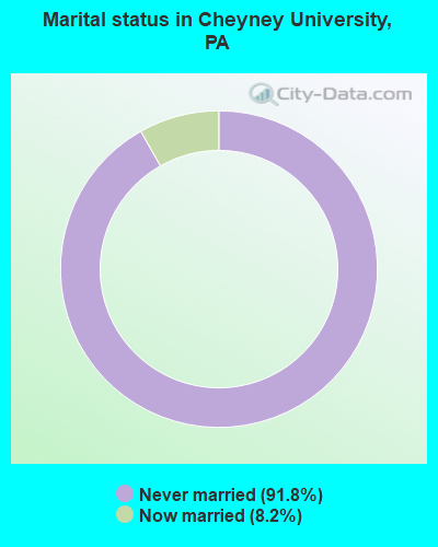 Marital status in Cheyney University, PA