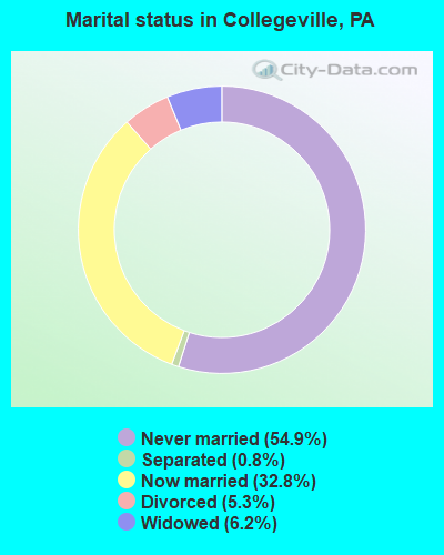 Marital status in Collegeville, PA