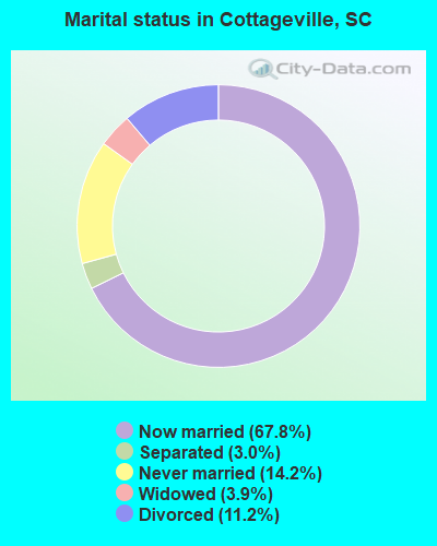 Marital status in Cottageville, SC