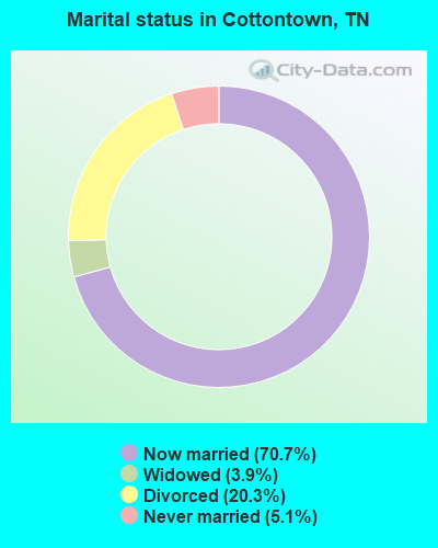Marital status in Cottontown, TN