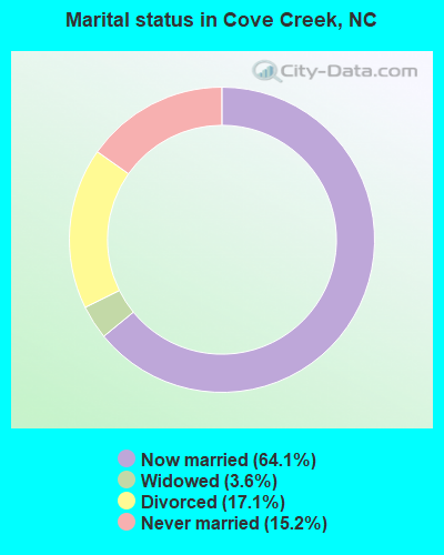 Marital status in Cove Creek, NC