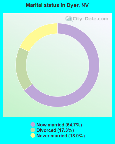 Marital status in Dyer, NV