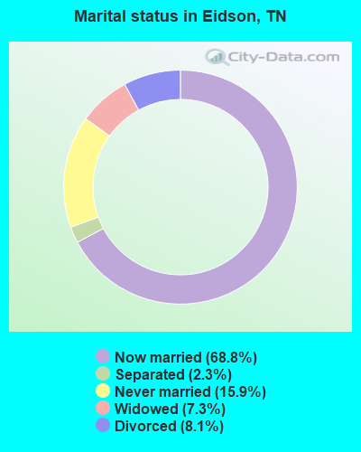 Marital status in Eidson, TN