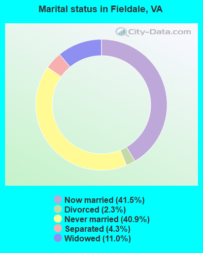 Marital status in Fieldale, VA