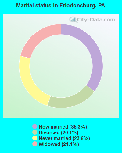 Marital status in Friedensburg, PA