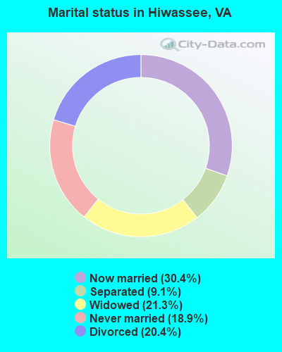 Marital status in Hiwassee, VA