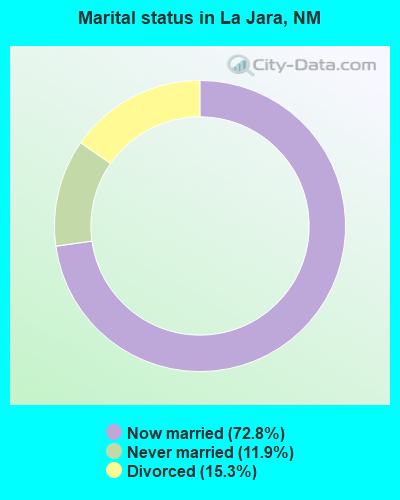 Marital status in La Jara, NM