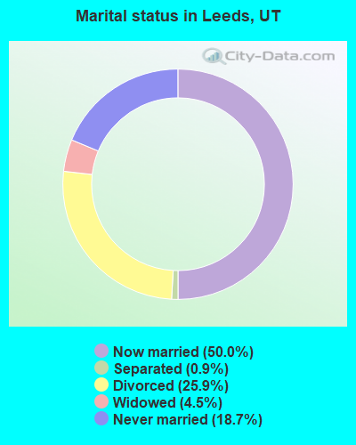 Marital status in Leeds, UT