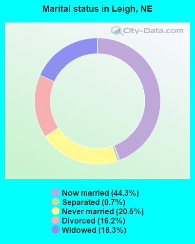 Marital status in Leigh, NE