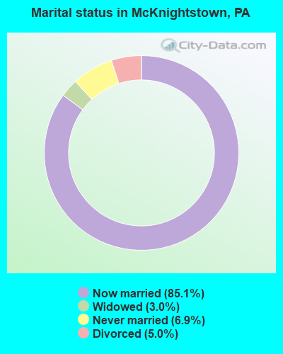 Marital status in McKnightstown, PA