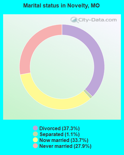 Marital status in Novelty, MO