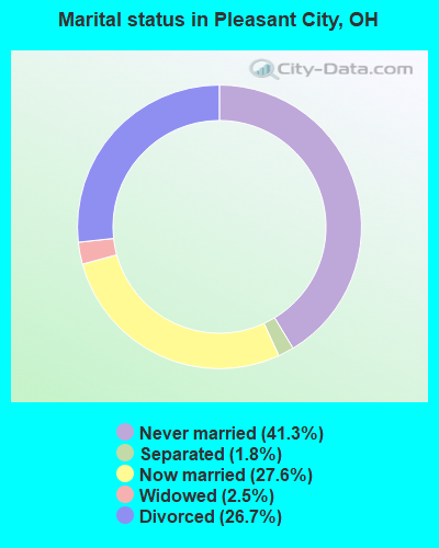 Marital status in Pleasant City, OH