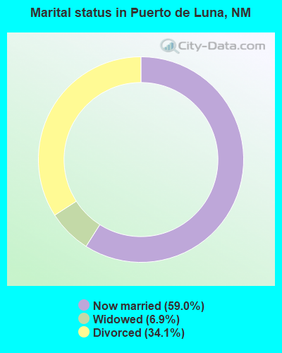 Marital status in Puerto de Luna, NM