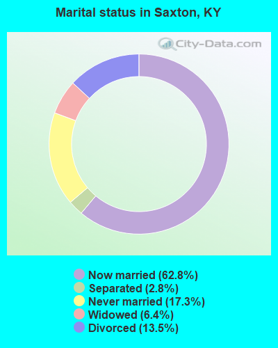 Marital status in Saxton, KY