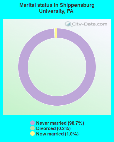 Marital status in Shippensburg University, PA