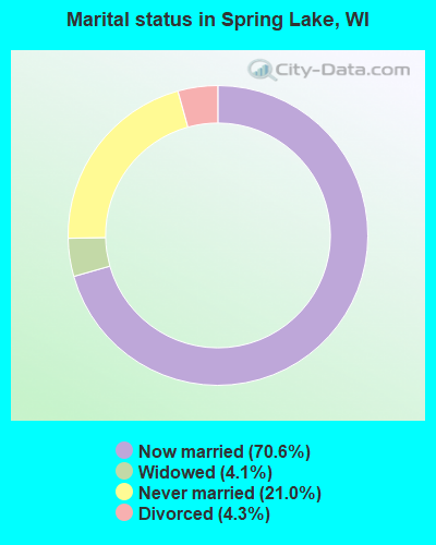 Marital status in Spring Lake, WI