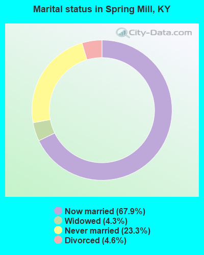 Marital status in Spring Mill, KY