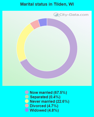 Marital status in Tilden, WI