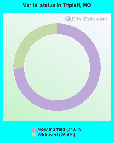 Marital status in Triplett, MO