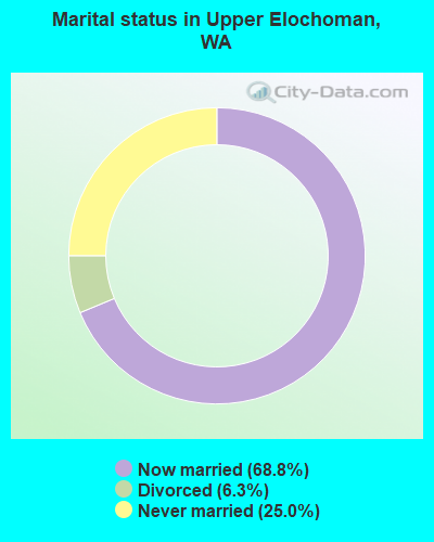 Marital status in Upper Elochoman, WA