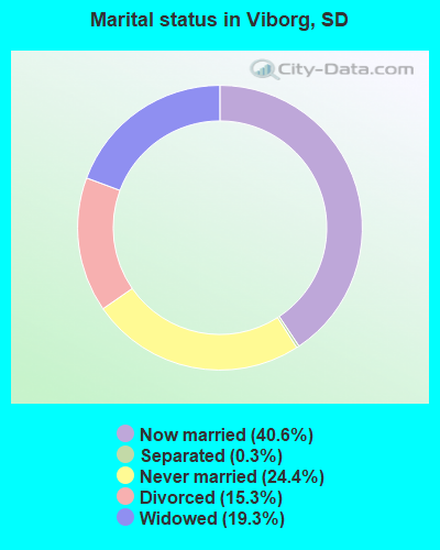 Marital status in Viborg, SD