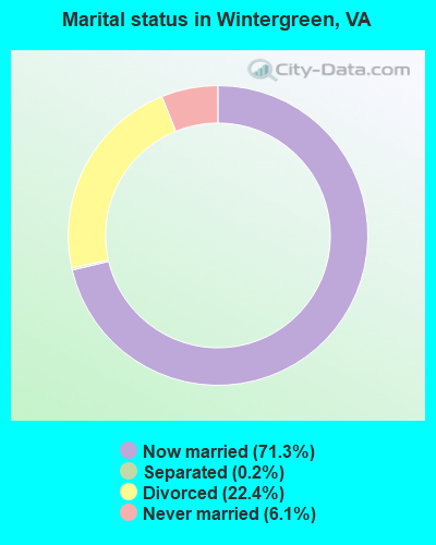Marital status in Wintergreen, VA