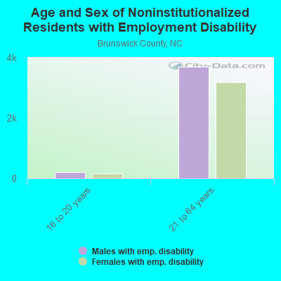 Age and Sex of Noninstitutionalized Residents with Employment Disability