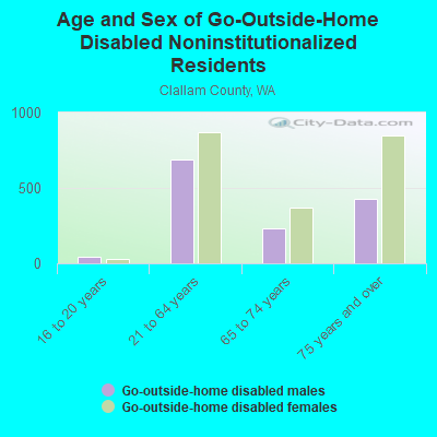 Age and Sex of Go-Outside-Home Disabled Noninstitutionalized Residents