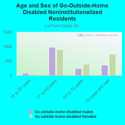 Age and Sex of Go-Outside-Home Disabled Noninstitutionalized Residents