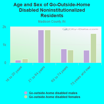 Age and Sex of Go-Outside-Home Disabled Noninstitutionalized Residents